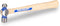 VAUGHAN Ball Pein Hammer, 4 oz, Hickory handle, American high carbon steel,