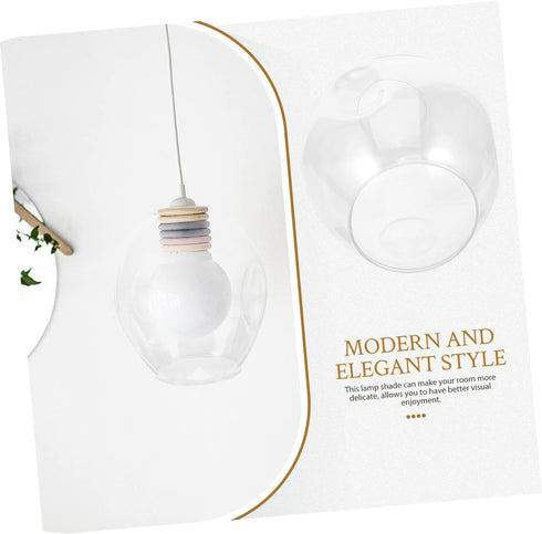 Glass Lights Shade Replacement Glass Globe Shade Wall Sconce Lamp Globes for Light Fixtures Sphere Lamp s for Pendant