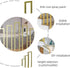 PAUANI 40-100cm 40 M/U-Shaped Iron Stair Handrail Railing - Gold Retro Non-Slip Hand Rails, Outdoor Garden Loft