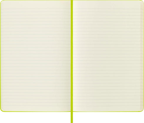 Moleskine Classic Notebook, Hard Cover, Large (5" x 8.25") Ruled/Lined, Lemon Green, 240 Pages