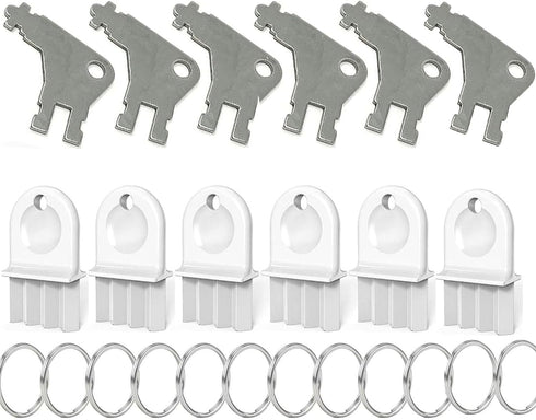 Angjiny 12-Pack Paper Towel Dispenser Key Set - Heavy-Duty Plastic & Metal Commercial