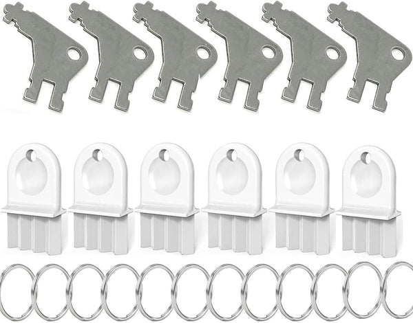 Angjiny 12-Pack Paper Towel Dispenser Key Set - Heavy-Duty Plastic & Metal Commercial