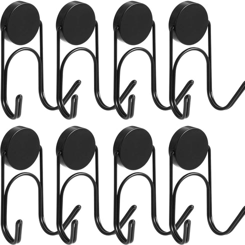 Magnetic Hooks 304 Stainless Steel Heavy Duty, 8 Pack Hanging Hooks for Refrigerator, Grill, Outdoor