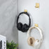 YIGII Gold Adhesive Towel Hooks, Heavy Duty Self Adhesive Hooks 4-Packs for Hanging Robes, Clothes, Kitchen Wall