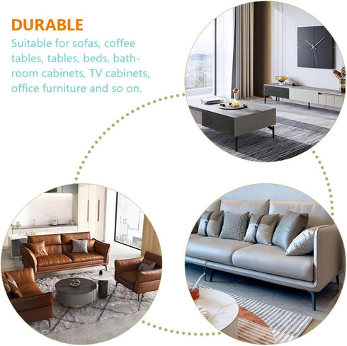 15cm Ciieeo Metal Furniture Legs for Coffee Table and Dresser, Black Sand Heavy Duty Sofa Couch Support Feet