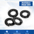 M8 Split Lock Washer, 304 Stainless Steel 18-8 Spring Lock Washers, Black Finish, 100 PCS
