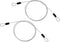 PATIKIL 1/8" Dia Vinyl Coated Stainless Steel Cable with Loops, 2 Pcs