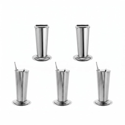 5Pcs Stainless Steel Tweezers Holder Organizer for Salon and Barber Tools Compact