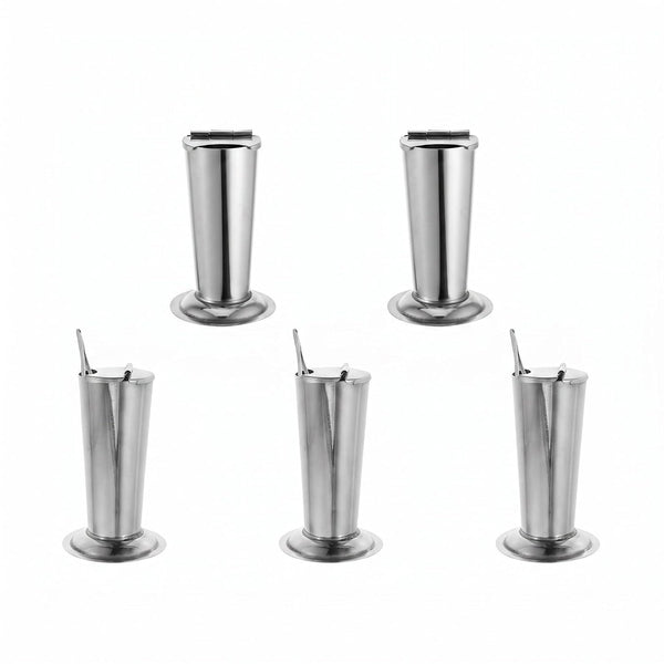 5Pcs Stainless Steel Tweezers Holder Organizer for Salon and Barber Tools Compact