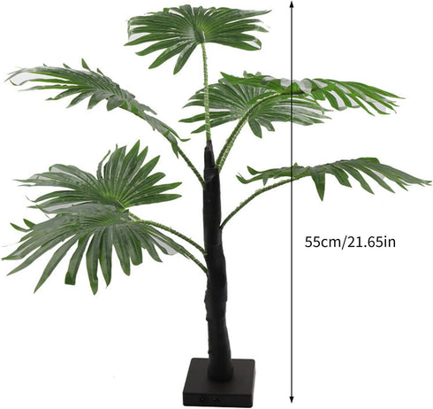 Setups Artificial Palms Tree with LED Light Decorative Table Lamp Decoration for Outdoor Indoor Party Backyard Deck