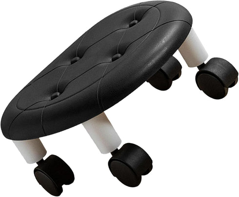 Keebgyy Round Low Rolling Stools, Universal Wheels Stools, Round Rolling Stool, Universal Wheel Small Roller Swivel