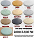 HCZKIUJ 4.5cm 35cm(13.8inch)) Leather Round Chair Cushion, Bar Stool Cushion, Card Seat/Window/Restaurant/Memory Foam