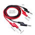 Qingdinu 5PCS 4mm 1000V 15A(2m) Copper Banana Plug to Multimeter Test Leads Soft PVC Cable Wire