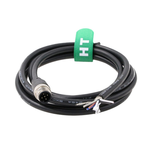 M12 5 Pin Male A Coding Sensor Cable to Bare Wire for Industrial Controls Automation, Device Network DeviceNet, CANopen, IO Link, Profibus 2m