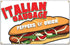 Italian Sausage 60" Banner Concession Stand Food Truck Single Sided