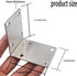 Hyever 2.7"x2.7"x2" 90 (Pack 6) Stainless Steel L Brackets, Heavy Duty Corner Braces, Degree Angle Braces for Wood