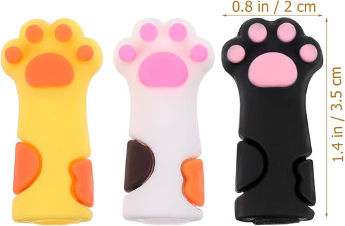 SAFIGLE 6Pcs Cat Paw Pencil Toppers, Kawaii Animal Pencil Toppers for Kids, Classroom Prizes, and Party Favors