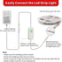 16.4ft Dimmable Strip,12v MY BEAUTY LIGHT LED Strip Lights Warm White, LED Light Flexible LED Rope Lights Kits
