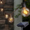 Solar Outdoor String Lights, 15FT G50 Patio Lights String Waterproof with 10