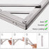 14",Heavy 330lbs Pack 2 YUMORE Folding Shelf Bracket Duty Stainless Steel Collapsible Shelf-Bracket Max Load Wall