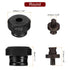 Hydraulic Hole Punch Die 10mm Precise Round Hole Electric Hydraulic Hole Punching Kit for MHP-20 JP-20 Electric Hydraulic Punching Machine, Burgundy & Black