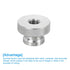 uxcell Knurled Thumb Nuts, 3Pcs M10 x D30mm Stainless Steel Round Knobs for 3D Printer Parts, Machine Tools