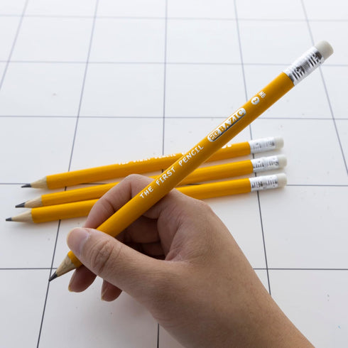 BAZIC Pencil Wood Pre-Sharpened #2 HB Jumbo Pencils - Premium Yellow Pencils for School Office (4/Pack), 2-Packs