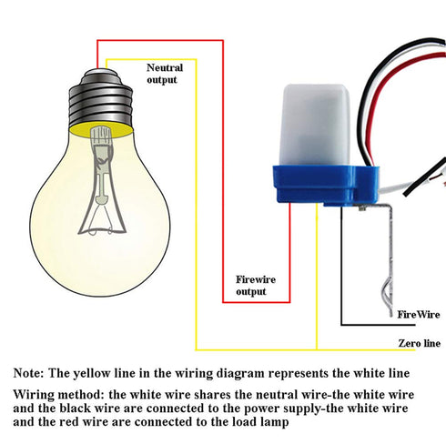 2 Pack 12V 10A AC DC Auto On/Off Photocell Light Switch Photocell Photo Switch Photoelectric Control Light Sensor