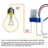 2 Pack 12V 10A AC DC Auto On/Off Photocell Light Switch Photocell Photo Switch Photoelectric Control Light Sensor