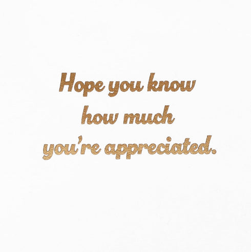 American Greetings Thank You Card - You're Appreciated