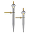 2 PCS Adjustable Lockable Spring Wing Divider Calipers, 6 Inch and 8 Inch Steel Compass Tool for Drafting