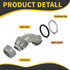 Conduit Connectors, 1-1/4 Inch Liquid Tight Connector NPT Non-Metallic for PVC Electrical Flexible Conduit Fittings, 90