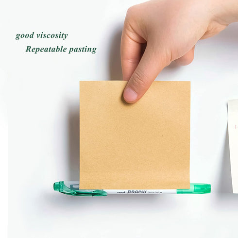 NatureTouch Sticky Notes, 6 Packs, 3 x 3 Inches Adhesive Self-Stick Notes, Multiple Designs for Reminders