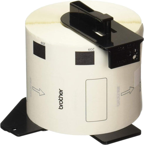 Brother DK-1209 Small Address Labels, White, 2 1/2" x 1 1/2", Roll Of 800