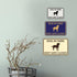 Classic Framed Dog In Yard Keep Gate Closed Wall Door Sign - Black/Gold (Small)