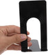 GARIOUANS 4pcs Black Iron Bookends for Desk Non-Slip Metal Book Holders, Compact Size, Multi-Function Book Organizer
