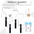 Swpeet 4Pcs 1Pcs 1 Fiberglass Roller Tools and Detail Brushes with Pair Glove Kit, Fiberglass Bubble Paddle Tool