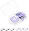 PATIKIL Stapler Set, Metal Portable Desktop Office Stationery, No Jams Stapler with 400 Staples, Purple