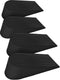 Extra Large Heavy Duty Rubber Door Stoppers, Jumbo Flexible Door Holder, Black 4 Pack Non Marking