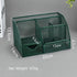 Green Desk Organizer Mesh Drawer Storage Accessories with 6 Compartments and Drawer, Desktop Caddy Storing Stationery Trinkets Cosmetics Jewelry Electronic Gadgets for Workspace Classsroom by UNVARYSAM