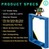 3-Pack 1/2" Double Gang Receptacle Outlet Box Extender, UL Listed Electrical Outlet Extender Made in U.S.A.