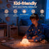 AINEEU 3-Level Dimmable Octopus Night Light, Rechargeable and Brightness, Soft Silicone Nursery Night Light with Timer