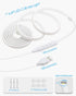 2M 6.6FT 5V Dimmer 6000K Dimmable 640LEDs/2M IP67 COB LED Rope Light Outdoor USB Powered LED Light Strip with Daylight