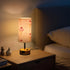 MOOCG 3 Dimmable Ice Cream Cherry Touch Control Table Lamp with Fabric Shade, Color Temperatures LED Desk Lamp, Eye