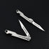 Titanium Alloy Keychain Utility Knife, Small Folding Pocket Knife for Women Men with Extra 10PCS #11 Blades by SZHOWORLD
