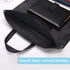 M&G Zipper Pouch with Handle, Large Pocket File Bag for Office Document Storage (Black, 12x15 in)