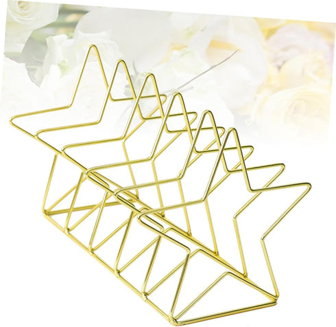 Nordic Style Vintage Iron Bookends - Star Design Desk Organizer