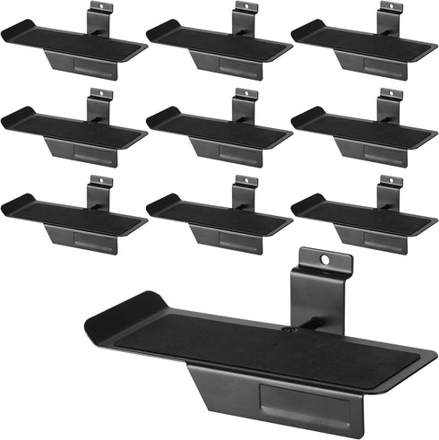 LYYUWE Slatwall Shelf for Retail Display, Heavy Duty Metal Display Shelf with Non