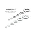 NEIKO 50400A Stainless Steel Lock and Flat Washer Assortment - 350 Piece Set, 12 Different Sizes in Spring Lock and