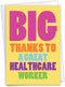 NobleWorks Thank You Card for Healthcare Workers, Gratitude for Hospitals, Doctors, Nurses - C3722TYG